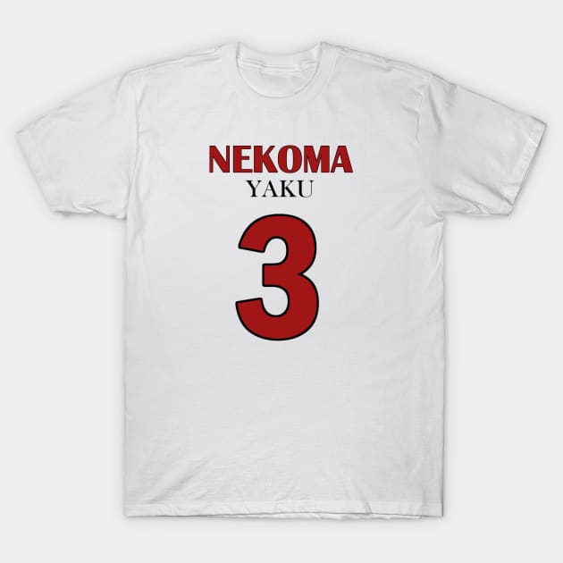 Yaku, Number Three T-Shirt by AislingKiera